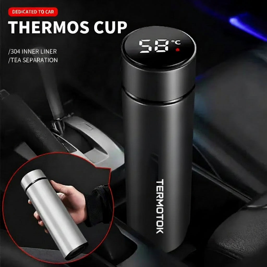 500ml Intelligent Digital Thermos Cup - Smart Auto Accessory