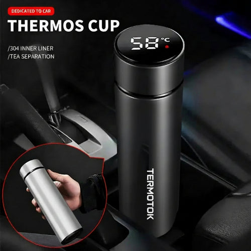 500ml Intelligent Digital Thermos Cup - Smart Auto Accessory